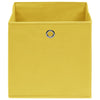 Cajas de almacenamiento de Vidaxl 4 PCS 32X32X32 CM TELA Amarillo