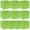 VidaXL Opbergboxen 10 st 32x32x32 cm stof groen