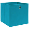 Cajas de almacenamiento de Vidaxl 4 PCS 32X32X32 CM tela azul