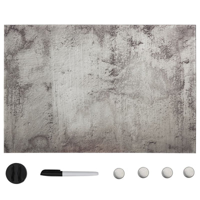Vidaxl Montaje de pared de tablero magnético de 50x30 cm de vidrio