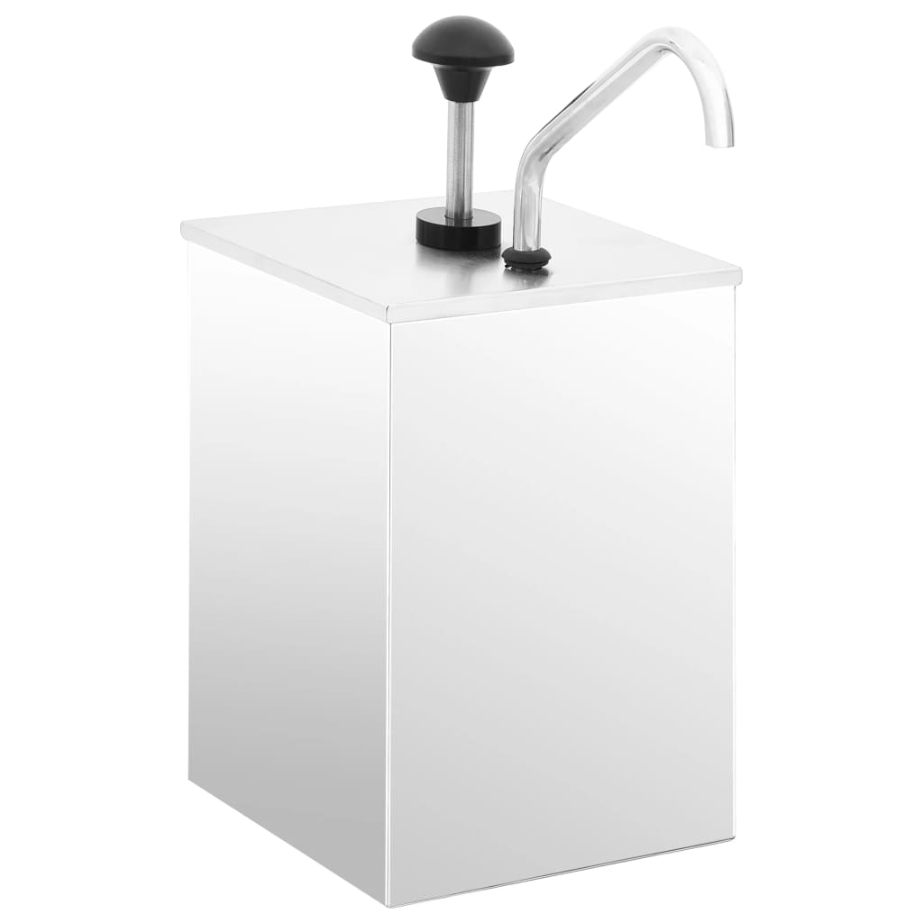 Dispensador de salsa Vidaxl 3.5 L Acero inoxidable