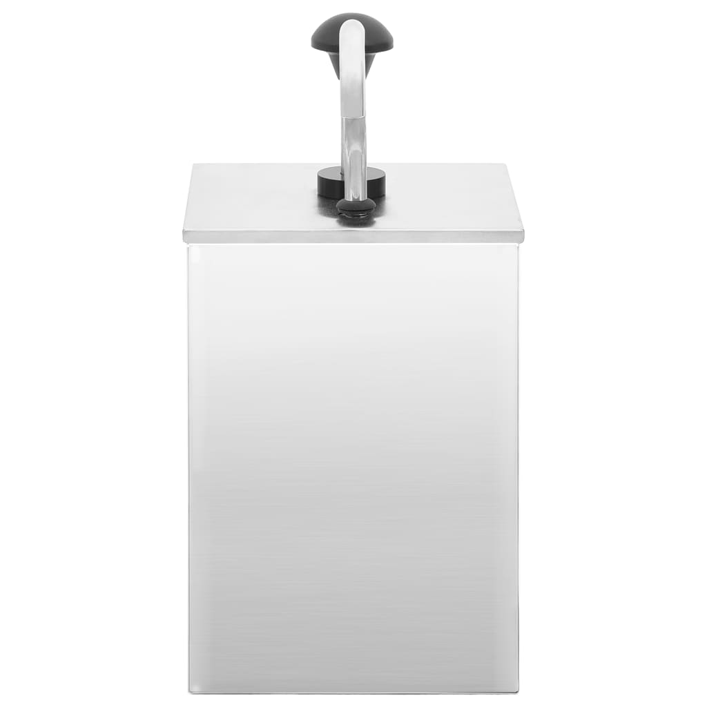 Dispensador de salsa Vidaxl 3.5 L Acero inoxidable
