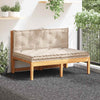 Cojines del piso de paleta Vidaxl 2 st algodón beige