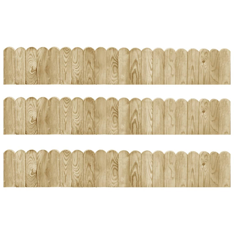 Vidaxl Gazon Edges 3 St 120 cm Impregnato Pine Wood