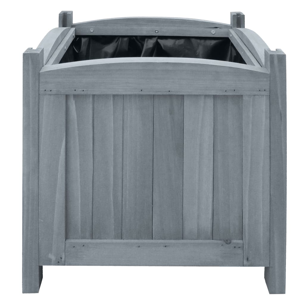 Plantadores Vidaxl recaudados 2 PCS 30x30x30 cm Pino sólido
