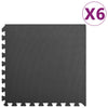 Mats de piso Vidaxl 6 ST 2.16 ㎡ Eva Foam Black
