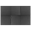 Mats de piso Vidaxl 6 ST 2.16 ㎡ Eva Foam Black