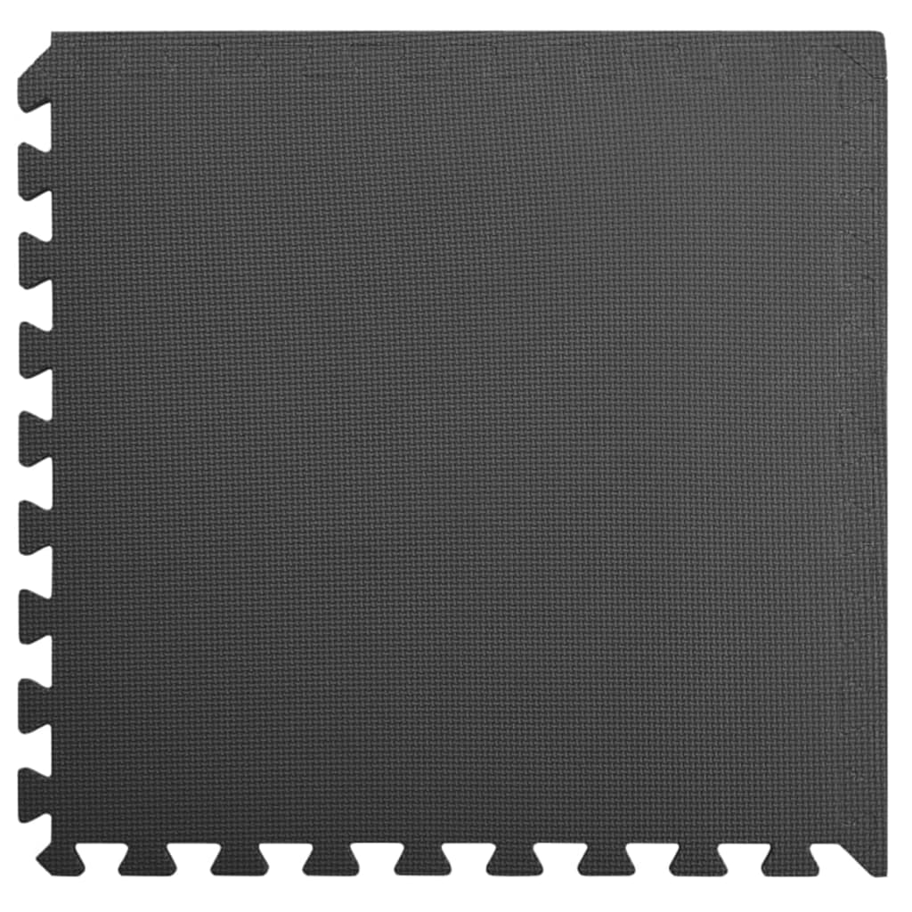 Vidaxl pavimenti 24 st 8.64 ㎡ eva schiuma nera