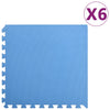 Esteras de piso Vidaxl 6 ST 2.16 ㎡ Eva Foam Blue