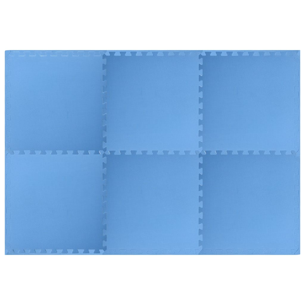 Vidaxl pavimenti 6 St 2,16 ㎡ Eva schiuma blu