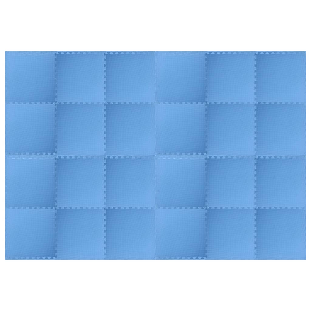 Vidaxl vloermatten 24 st 8,64 ㎡ eva-schuim blauw