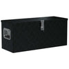 Vidaxl Box de aluminio 80x30x35 cm negro