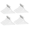 Vidaxl de 100 piezas colgador de ropa Anti-slip madera dura blanca