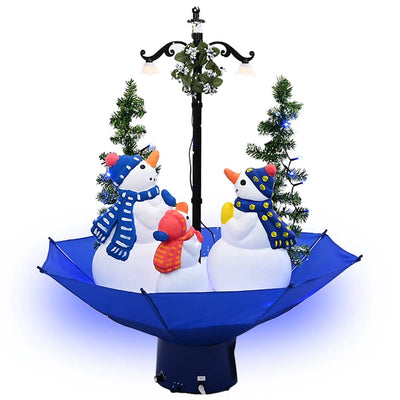 Vidaxl Tree di Natale Snowing con ombrellase 75 cm Pvc Blue