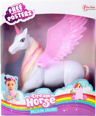 Dream Horse Unicorn che gioca a figura con ali mobili