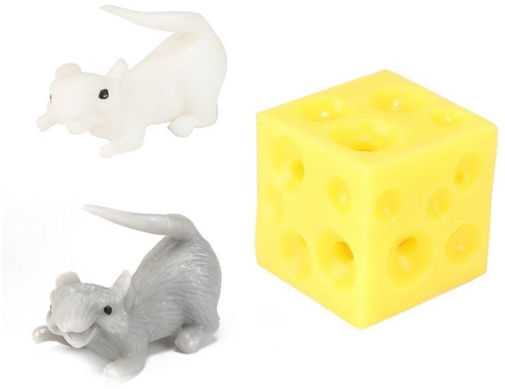 Toi-toys squeeze cheese with 2 mice