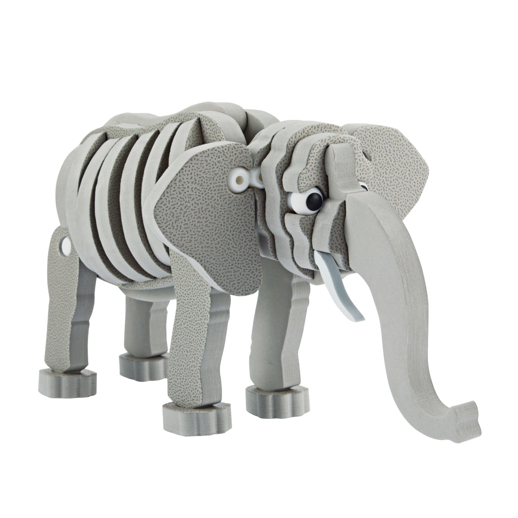 Toi-toys toi-toys 3d puzzle elefant junior 31,5 cm in schiuma grigio 75 pezzi da 75 pezzi