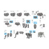Toi-toys toi-toys 3d puzzle elefant junior 31,5 cm in schiuma grigio 75 pezzi da 75 pezzi