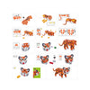 TOI-TOYS TOI-TOYS 3D Puzzle Tiger Junior 31.5 cm de espuma naranja de 121 piezas