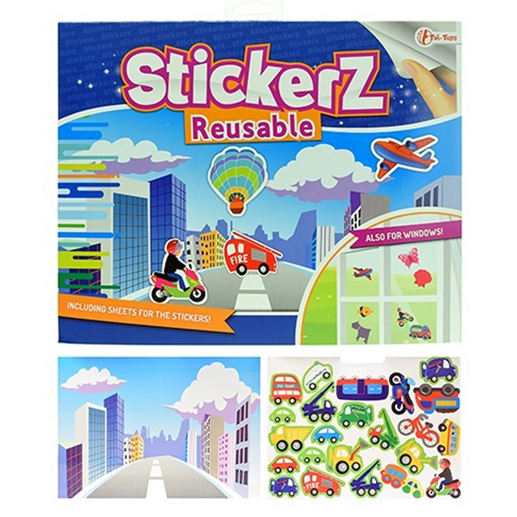 Stickerz Stickerz Sticker Book vari veicoli con adesivi riutilizzabili (finestra)