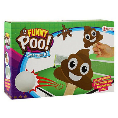 Poo Funny Funny Poo Table Tennis Set