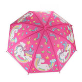 Toi-toys kinderparaplu eenhoorn - paraplu - roze - 66 cm - afbeelding 3