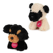 Toi-toys pluchen hondjes in hondenhok koffer 4 stuks - afbeelding 2