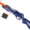 TOI-TOYS POLICE FUCILE Blu con 6 schiuma