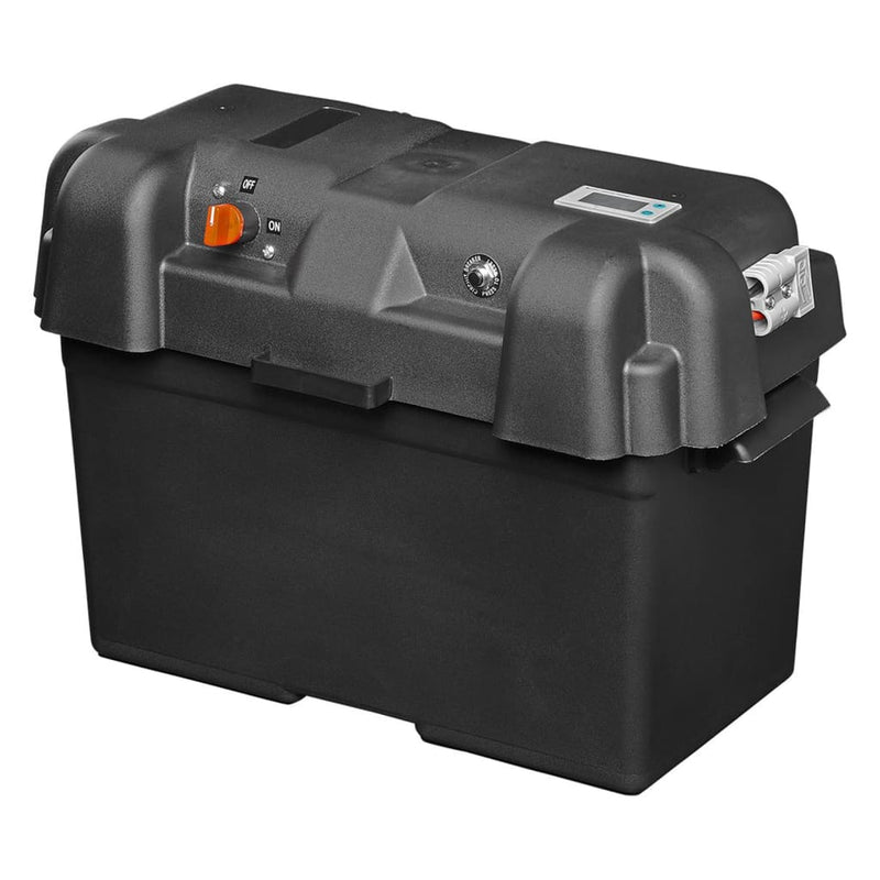 Box batteria Proplus con USB e voltmetro 35x18x23 cm