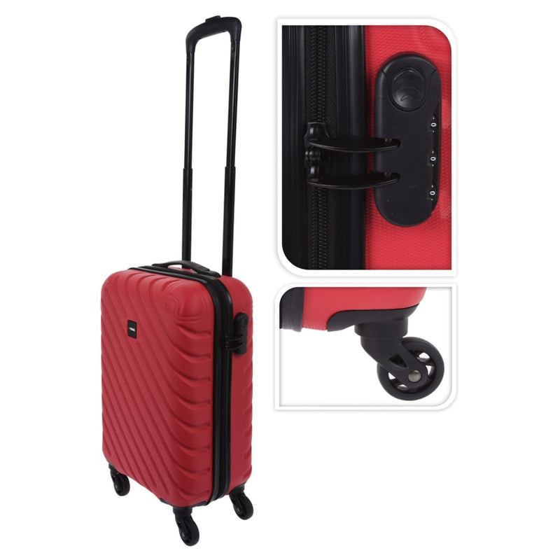 Proworld Proworld maleta Patrón de diamantes 28 L rojo cálido