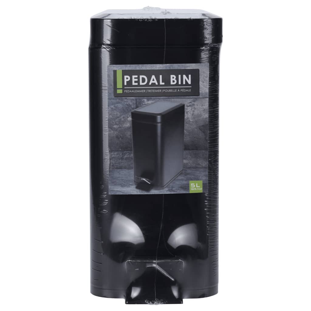 Excelente Housware Housware Pedal Bin 5 L Mattzwart