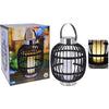 Progarden Linterna de progarden con vela solar liderado 35 cm negro