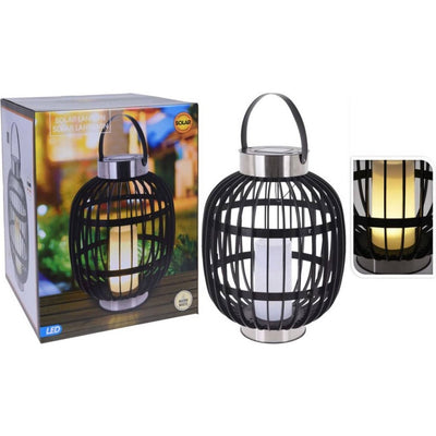 Progarden progarden lantern with candle solar led 35 cm black