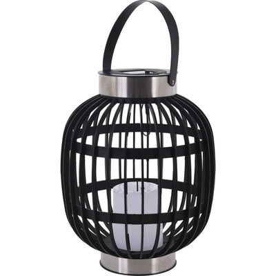 Progarden progarden lantern with candle solar led 35 cm black