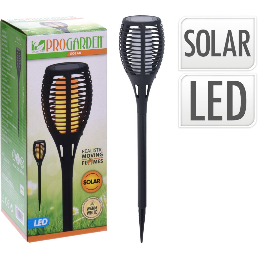 Pro Garden Garden Led Fakkel 10x58 cm nero