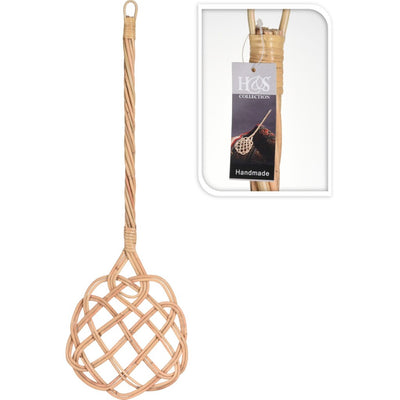 Rattan Mattenklopper di base 24x72 cm