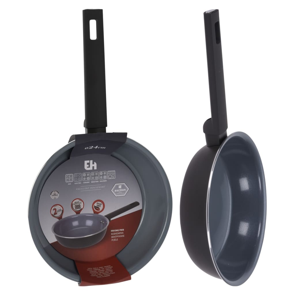 Excelente Housware Housware Freing Pan de 24 cm de aluminio forjado