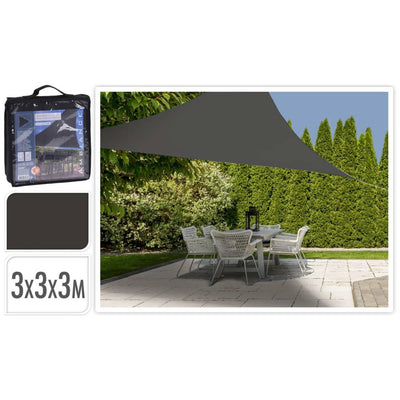 PROGARDEN PROGARDEN TRIANGLE DELLA TERBA DELL'OMONE 3X3X3 M Grigio scuro