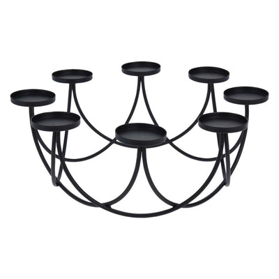 Cangoli di collezione H S H S per 8 candele 30x12 cm diarano nero