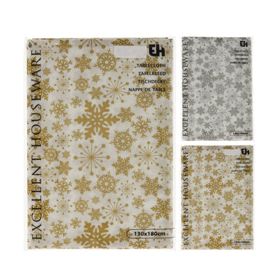Excelente Housware Housware Gold Silver Christmas mantel 130x180 cm