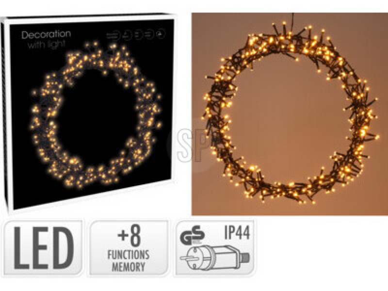 Anello LED nero 300 LED ø38cm