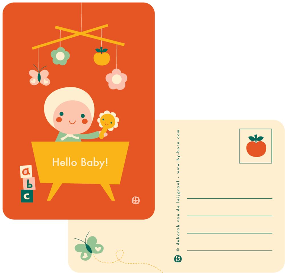 Cartolina del lettino Bora Hello