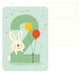 Bora verjaardagskaart+envelop bunny 2