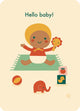 Bora hello baby-playing til ansichtkaart