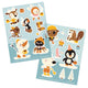 Bora stickervellen 2 x a6. hot chocolat