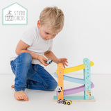 Pista de coches de madera Studio Circus + 3 coches - afbeelding 2