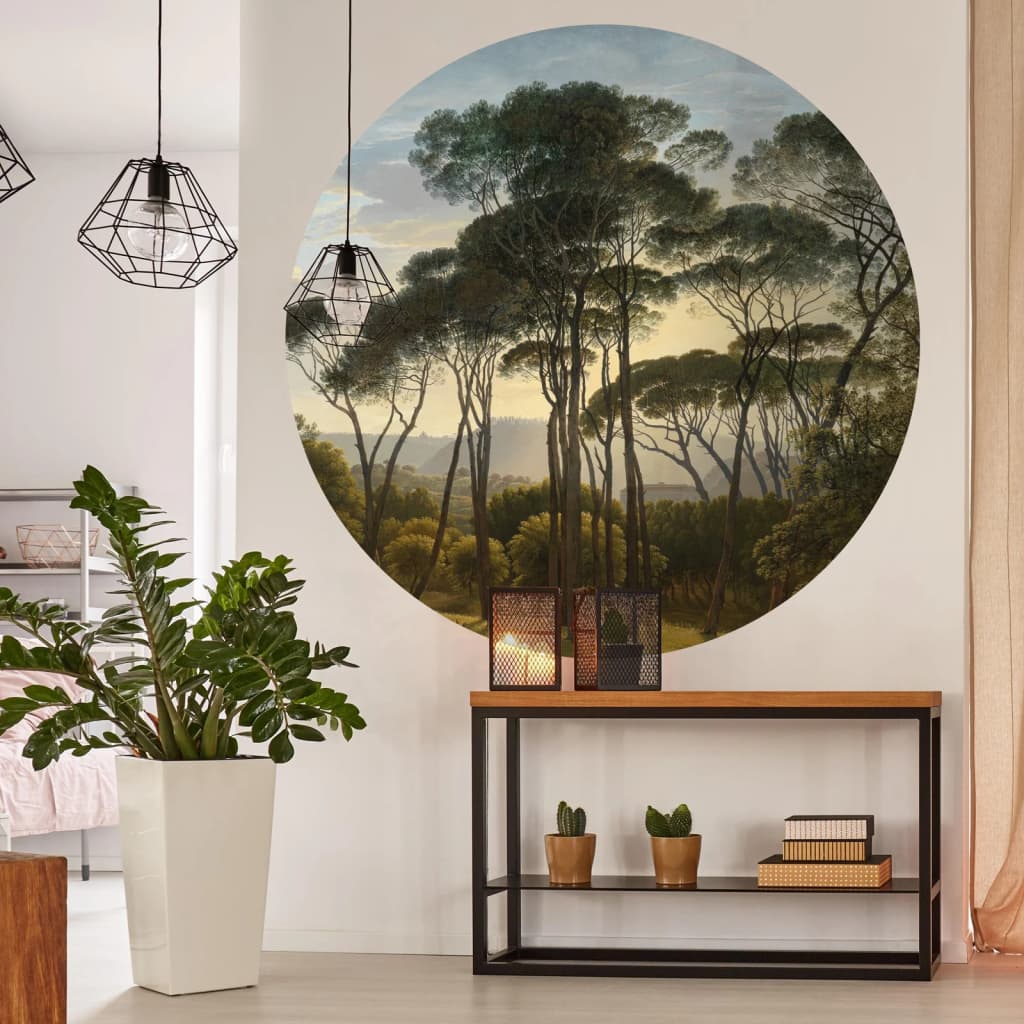 Wallart Wallart Wallow Circle Umbrella Pines en Italia 190 cm
