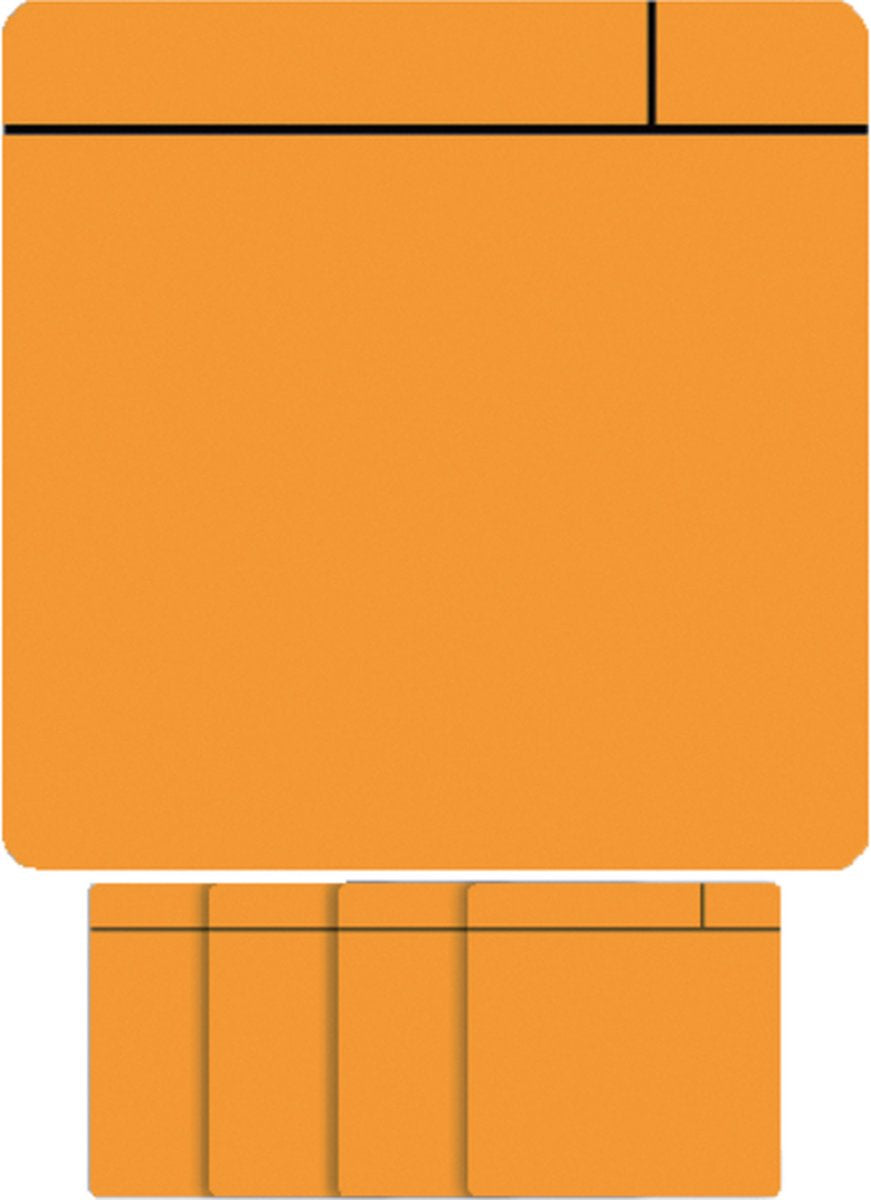 Smit visual magnet scrum - 75x75mm - arancione - 5 pezzi