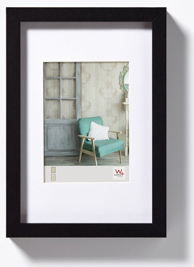 Walther Stoccolma - cornice in legno mdf - misura foto 18x24 cm - nera