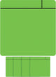 Smit visual magnet scrum - 75x75mm - verde - 5 pezzi